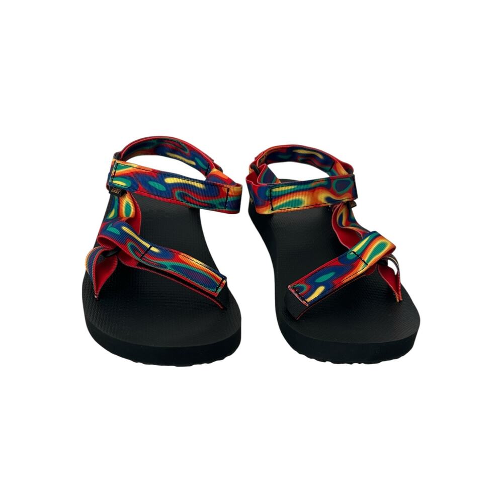Teva Original Universal Unisex Rainbow Sandals Size 12 - Picture 3 of 8